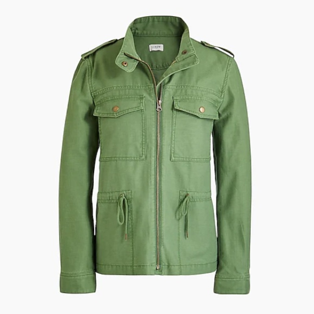 J.Crew Canvas Moto Jacket